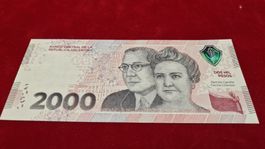 Argentinische 2000 Pesos Banknote, Neu und Unzirkuliert