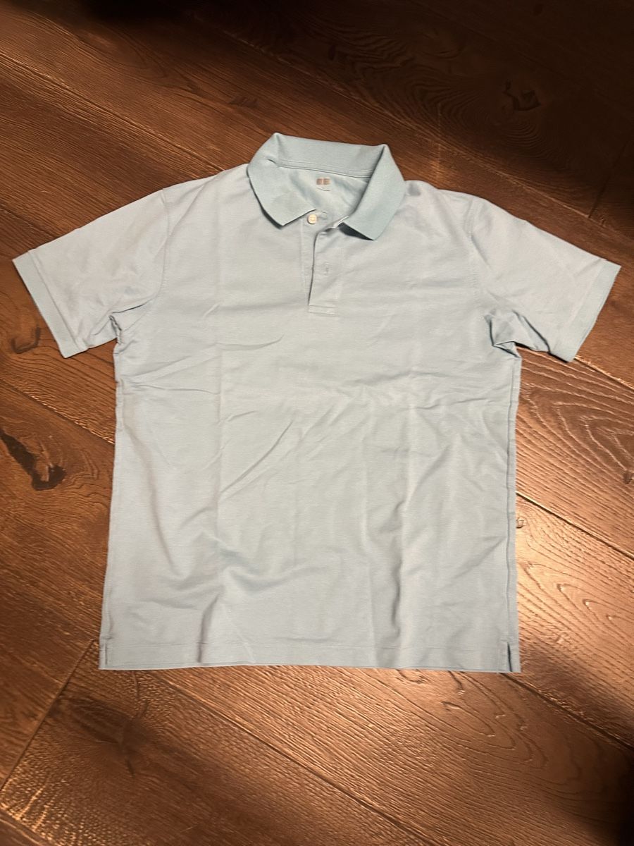 Magliette Polo: Uniqlo Polohemd Hellblau, Grösse L – Usato da Büren SO venduto da Nico59