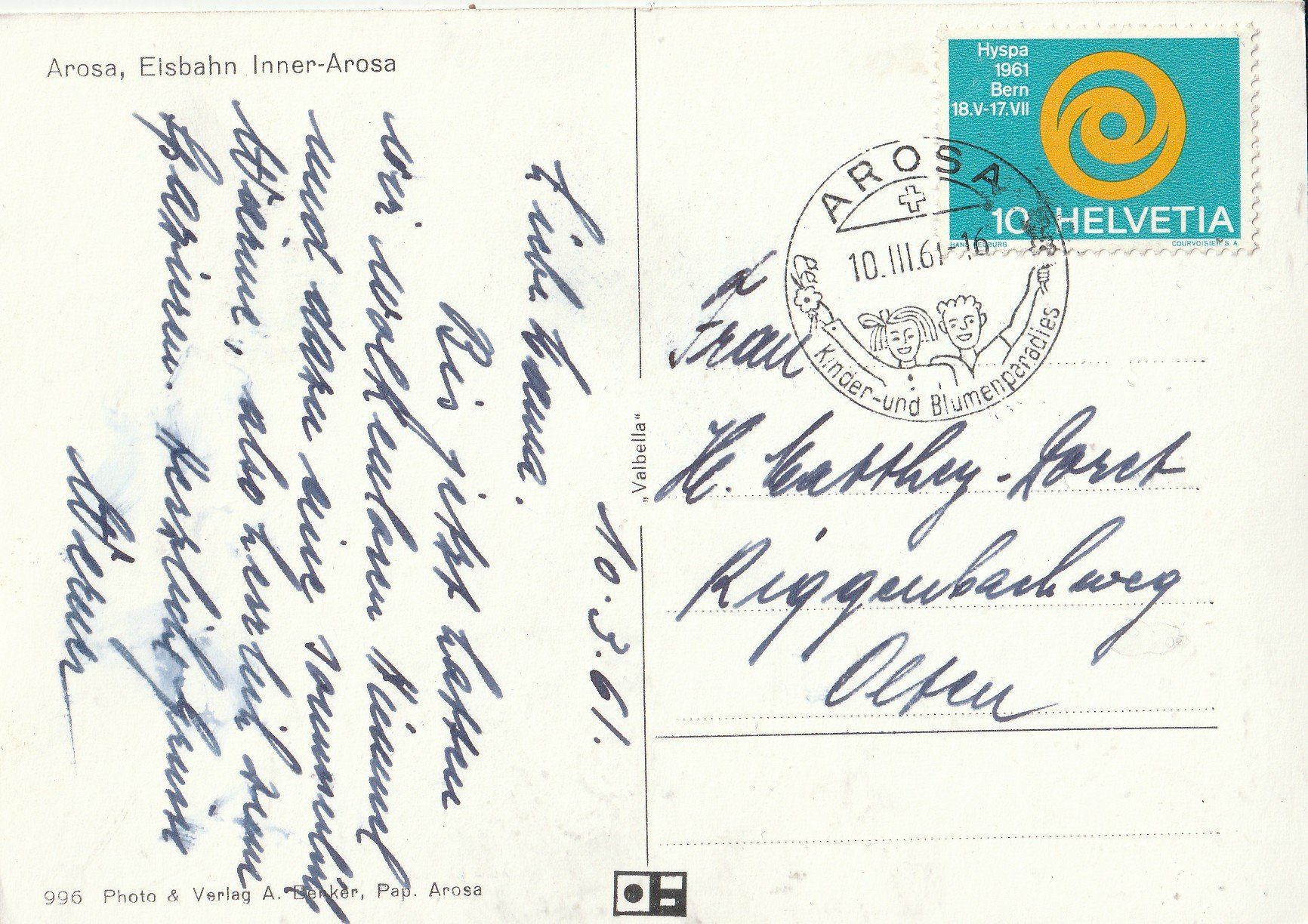 Cartoline postali: Skibetrieb Savognin – Usato da Lumbrein venduto da made02 3