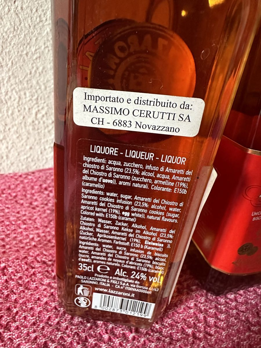 Bevande alcoliche: Razzaroni Amaretto – Nuovo (secondo la descrizione) da Dietikon venduto da moradi24 3