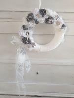 Kranz Deko Shabby Chic Vintage Geschenk Muttertag Spitze