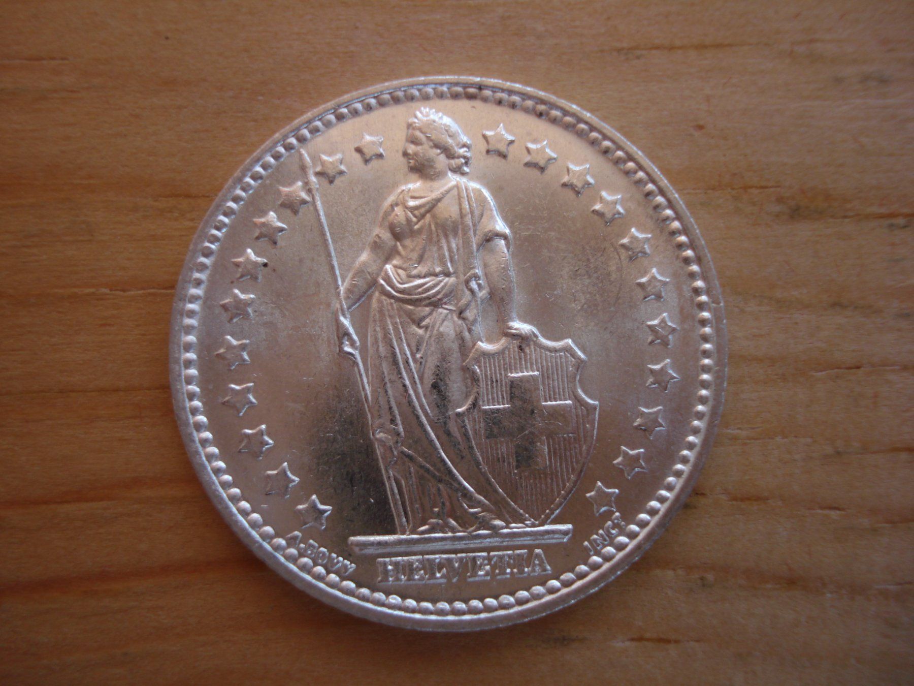Alle Münzen: (C1) 1 Franken 1953 STGL – Gebraucht aus Erlach von Net-Coins 1