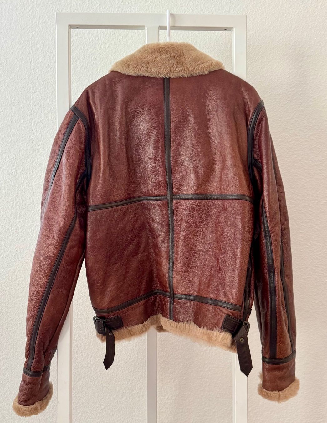 Giacche: Lederjacke, Fliegerjacke, Lamfell, Echtleder, VMC – Usato da Münchenstein venduto da focuz 1
