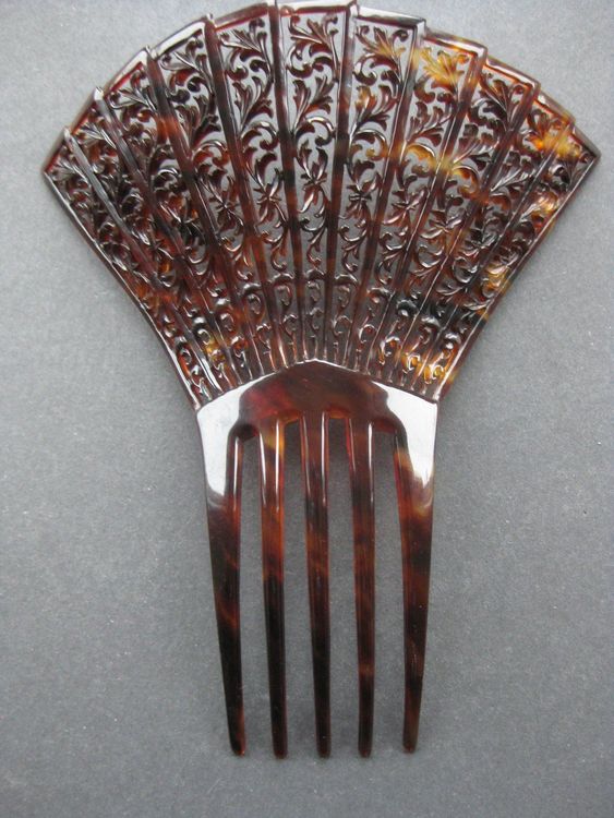 Flamenco Haarkamm & Blumenklammer Set – 2-teilig, Großer Kamm 18,5x12,5 Cm, Für Sevillanas-Partys