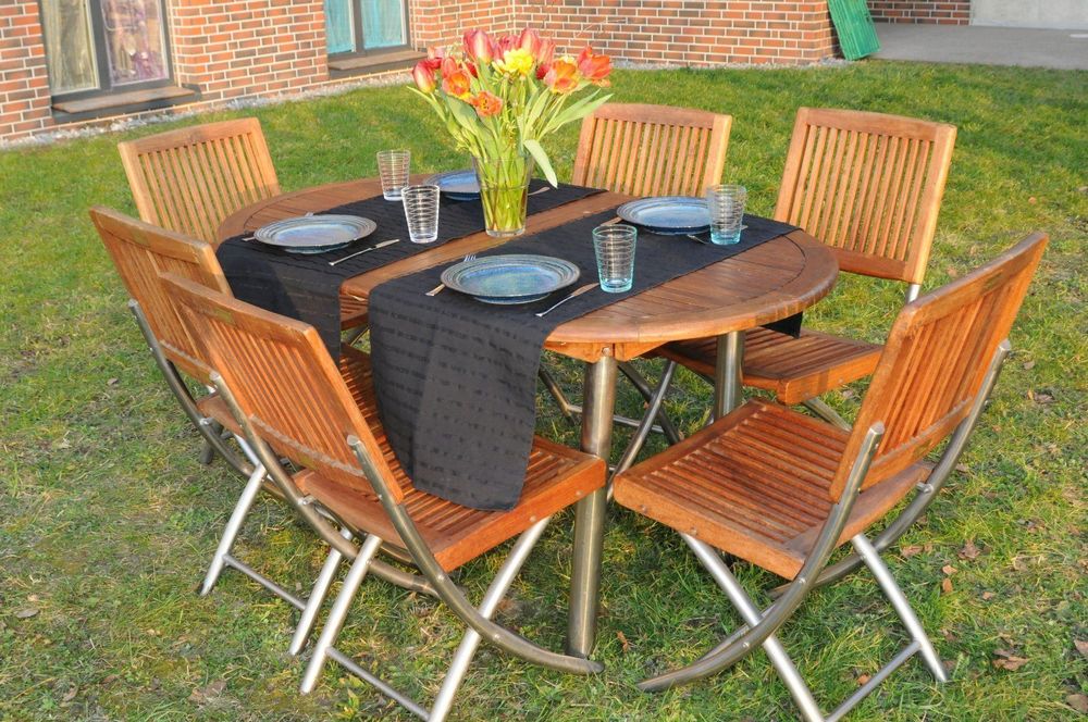 Gartentisch mit 6 passenden Stühlen Kaufen auf Ricardo