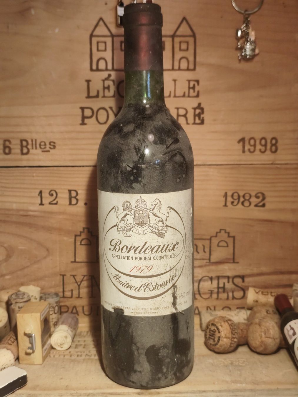 Vino: 1979 Maitre d'Estournel Bordeaux – Nuovo e nell'imballaggio originale da Büsserach venduto da Vintage-vins 2