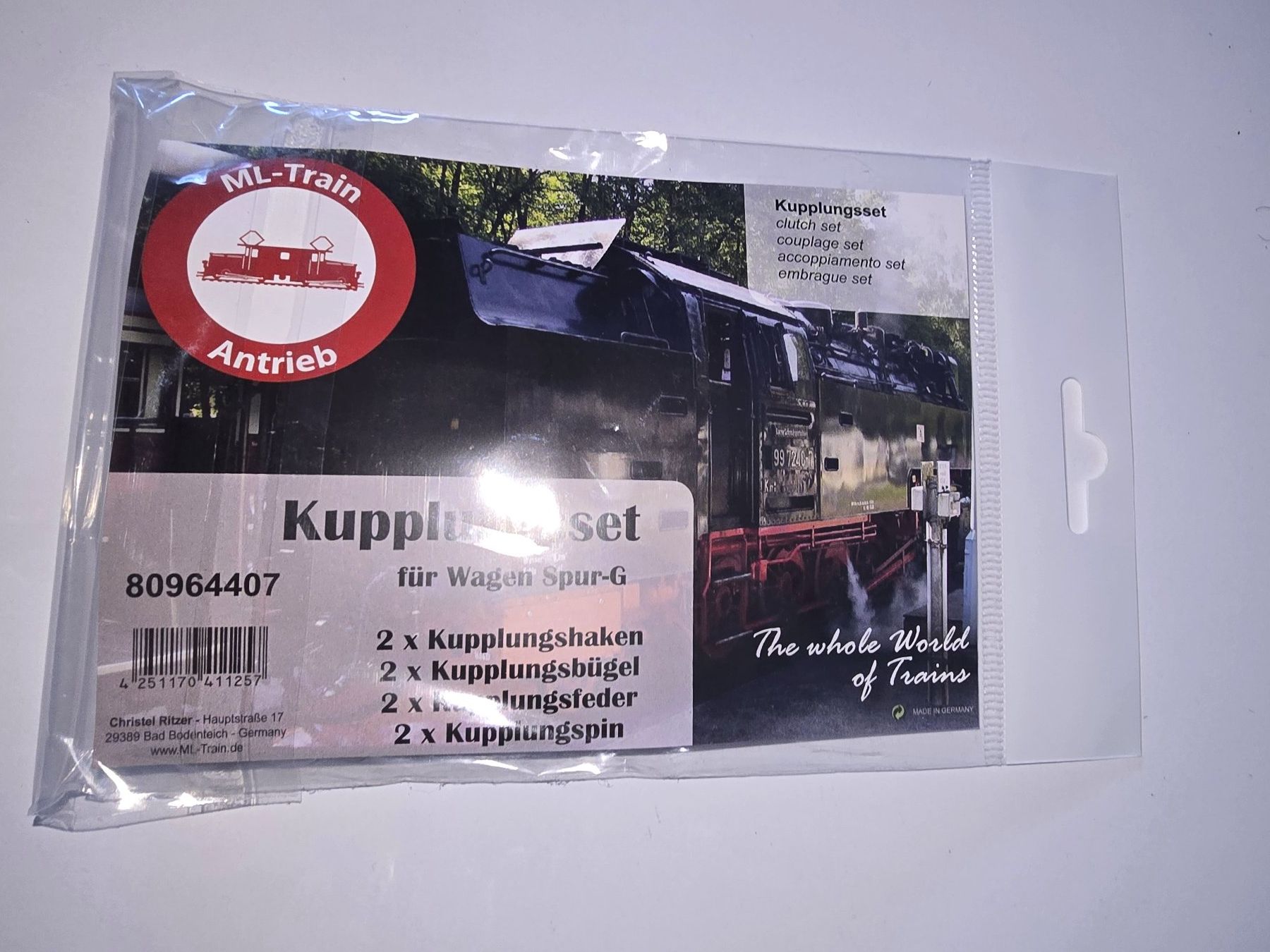LGB Modelleisenbahnen: Kupplungsset Wagen Spur-G – Neu und originalverpackt aus Savièse von Laguinee 1