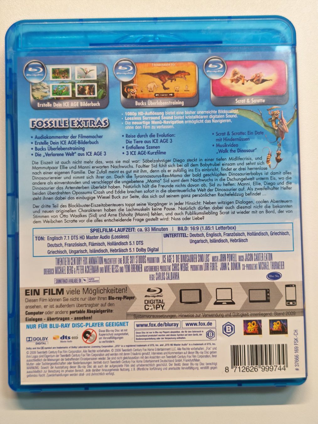 Tutti i DVDs: Ice Age 3 - Die Dinosaurier sind los – Usato da Liestal venduto da Kratzilla 3