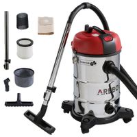Arebos Industriestaubsauger 1800 W | Nass- & Trockensauger -