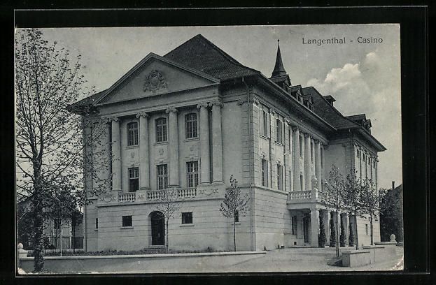 Cartoline postali: AK Langenthal, Casino – Usato da Berlin venduto da bartko-reher