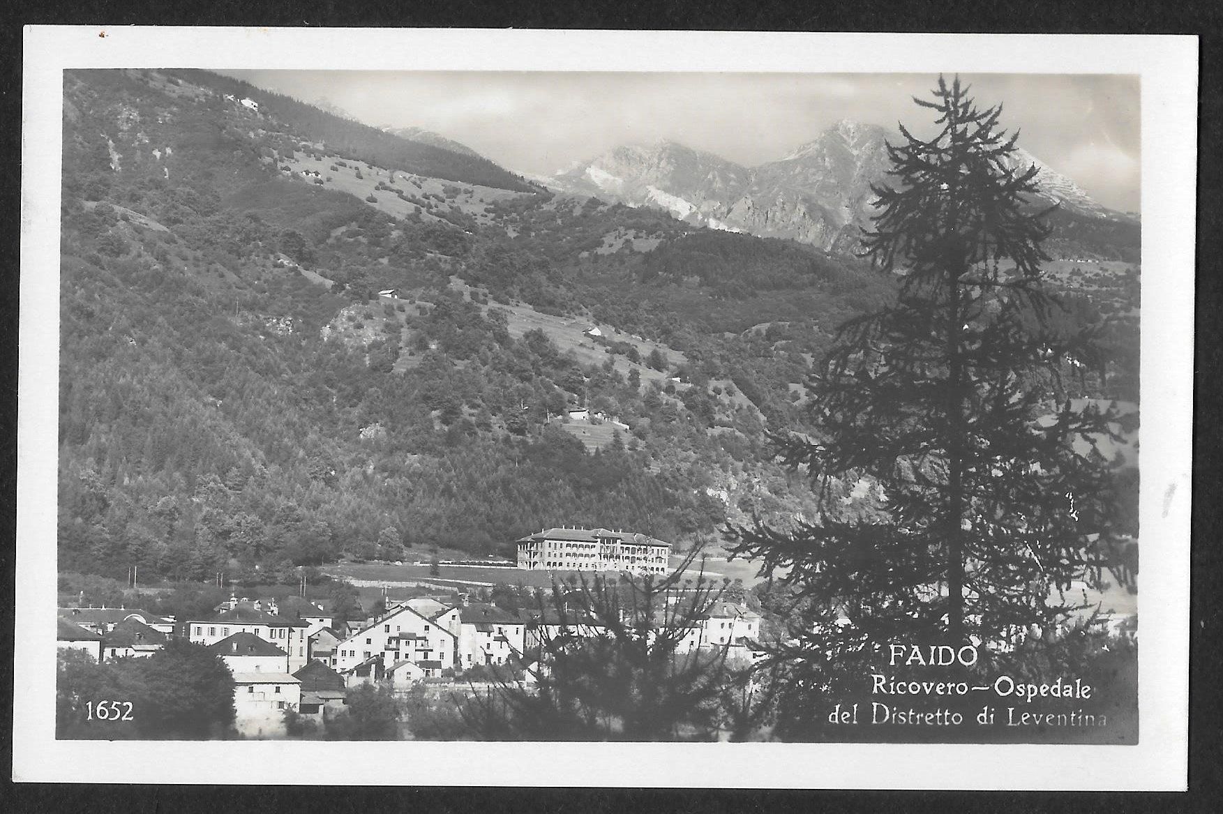 Cartes postales: Faido Ricovero Ospedale – D'occasion à Olten par clotaldi