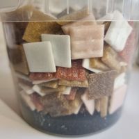 1 Kg Rayher Mosaicsteine ca. 325 Stk 2x2cm Naturtöne