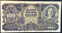 Sammlerstück: 100 Schilling Schein, Oesterreich 1945!