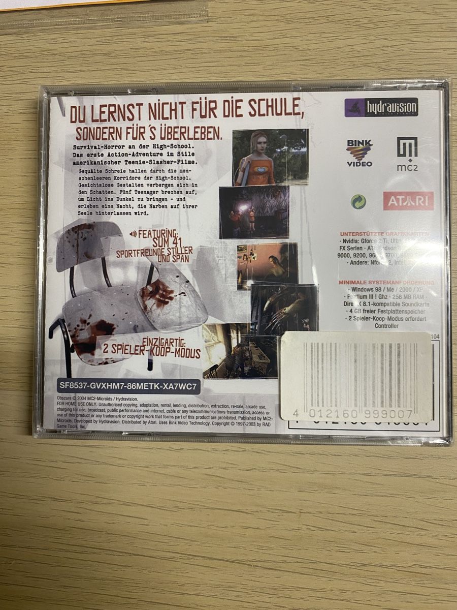 Jeux: Obscure, PC neu/ sealed – Neuf avec emballage d'origine à Basel par spider-loc 2