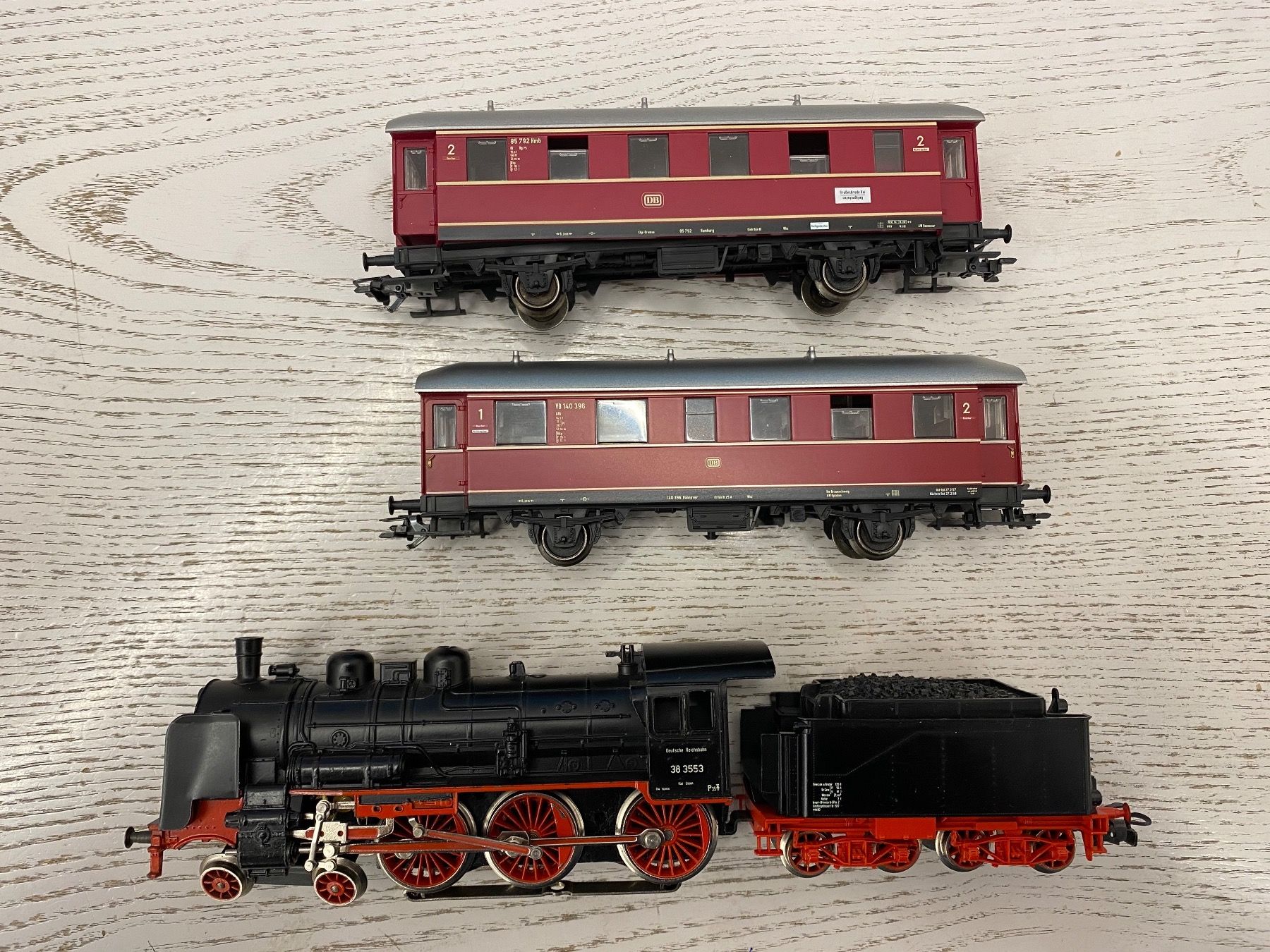 Märklin Modelleisenbahnen: Märklin 3099 DB BR 38 Personenzug – Gebraucht aus Lupsingen von New-Haven 1
