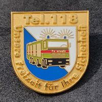 U829 - Pin Tel. 118 Unsere Freizeit für Sicherheit Feuerwehr