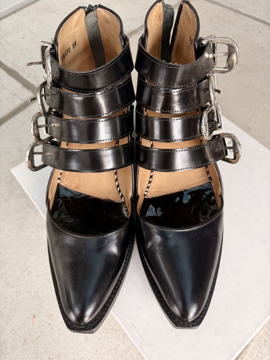 Damenschuhe: Toga Pulla Boots Black Leather Size 39 – Gebraucht aus Arni AG von LunaMeadow 1
