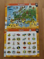 2 Puzzle "Europakarte (38-teilig) + Englisch (60-teilig)"