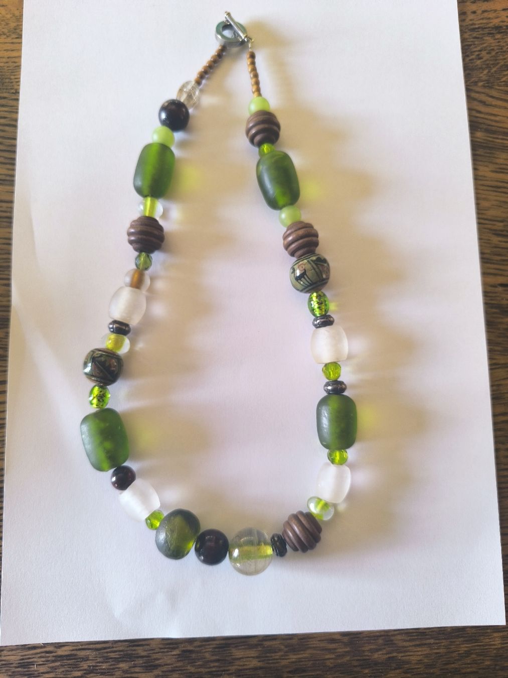Catenine: Grüne Vintage Glaskette – Usato da Schaffhausen venduto da gab_v5qf