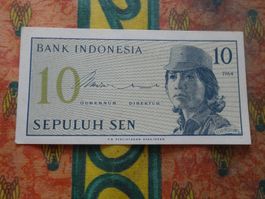 INDONESIE  10 Sen  Billet