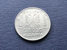 0,20 LEK Albanien 1939  XVIII