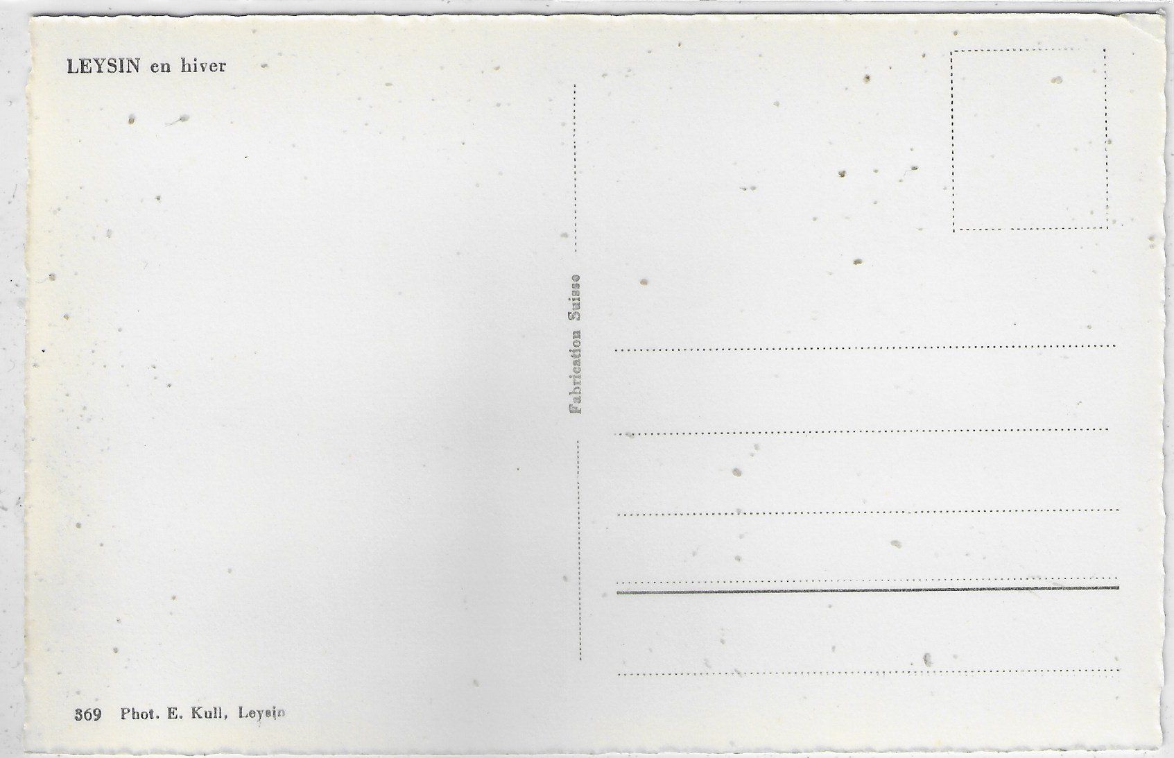 Cartoline postali: Leysin en hiver im Winter – Usato da Ettingen venduto da Kartenplanet 1