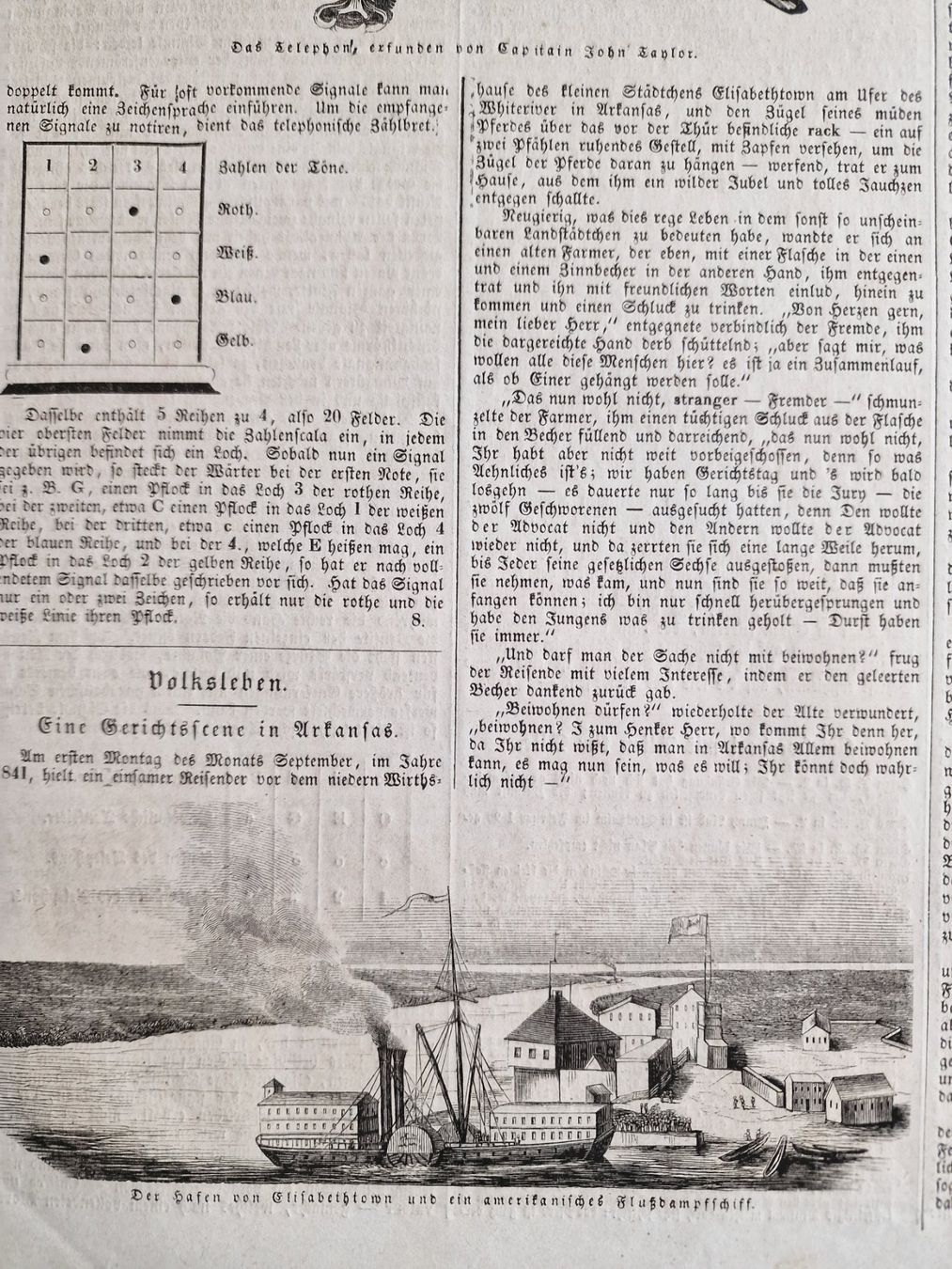 Stiche: Telefon John Taylor Telegraphie   -   Stich 1846 – Gebraucht aus Röthenbach i. E. von Heureka5 5