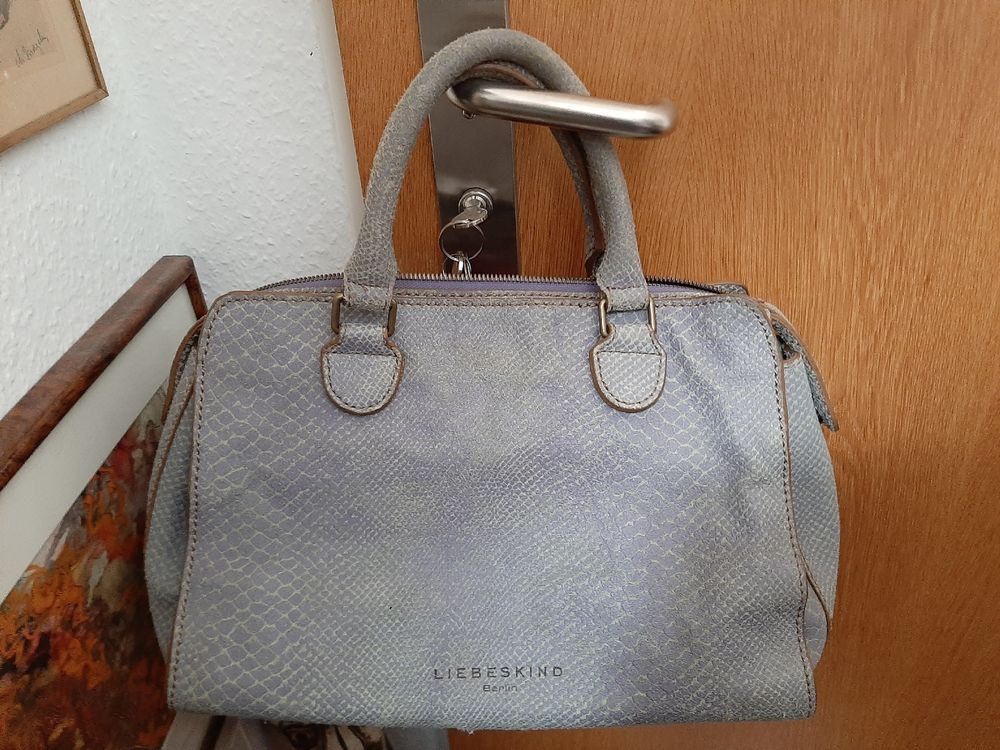 Liebeskind Berlin Leder Handtasche Pythonoptik Lila Grün (Gebraucht) in ...