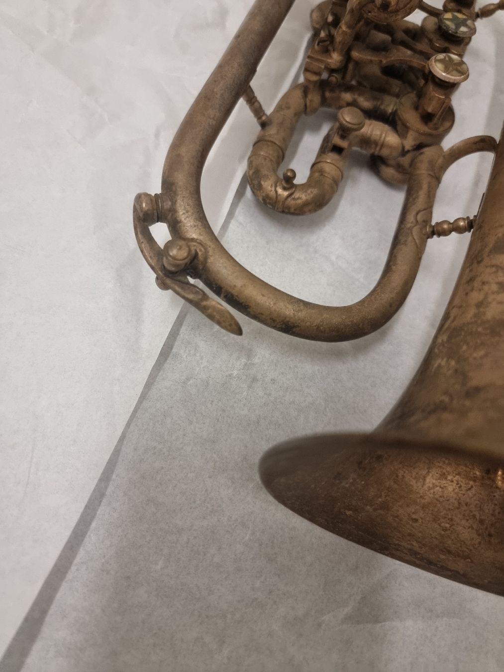 Vintage Strumenti musicali: Cornet à piston vintage, modèle REM STAR, argenté,  – Usato da Olten venduto da Mezopotamya 2