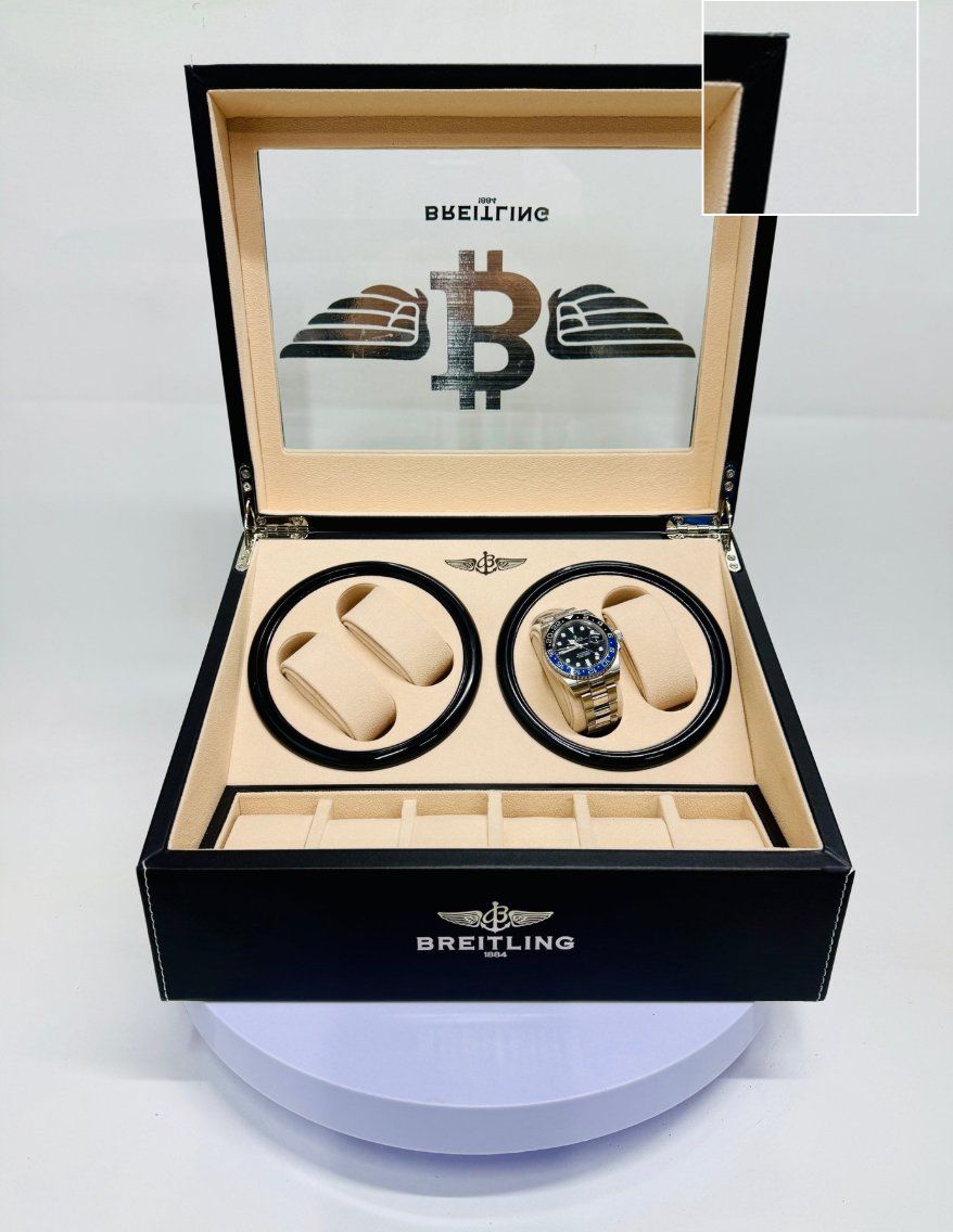 Breitling Uhrenboxen: Handsigniertes Pop-Art Luxus-Designobjekt "In Time We Trust" – Neu und originalverpackt aus Hornussen von tha_l6qp