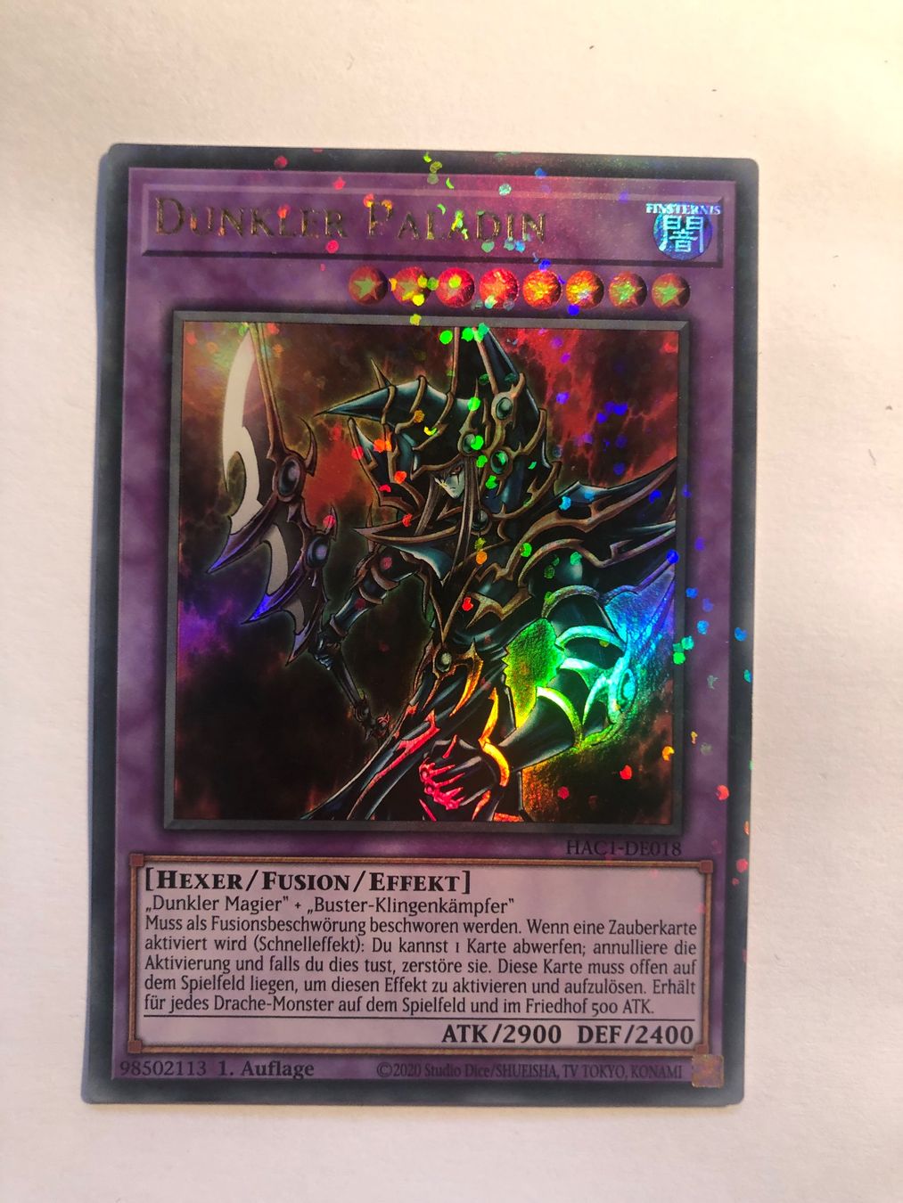 Yugioh Carte collezionabili: YuGiOh Dunkler Paladin | Ultra parallel Rare – Nuovo (secondo la descrizione) da Altstätten SG venduto da ChangeMaker 1
