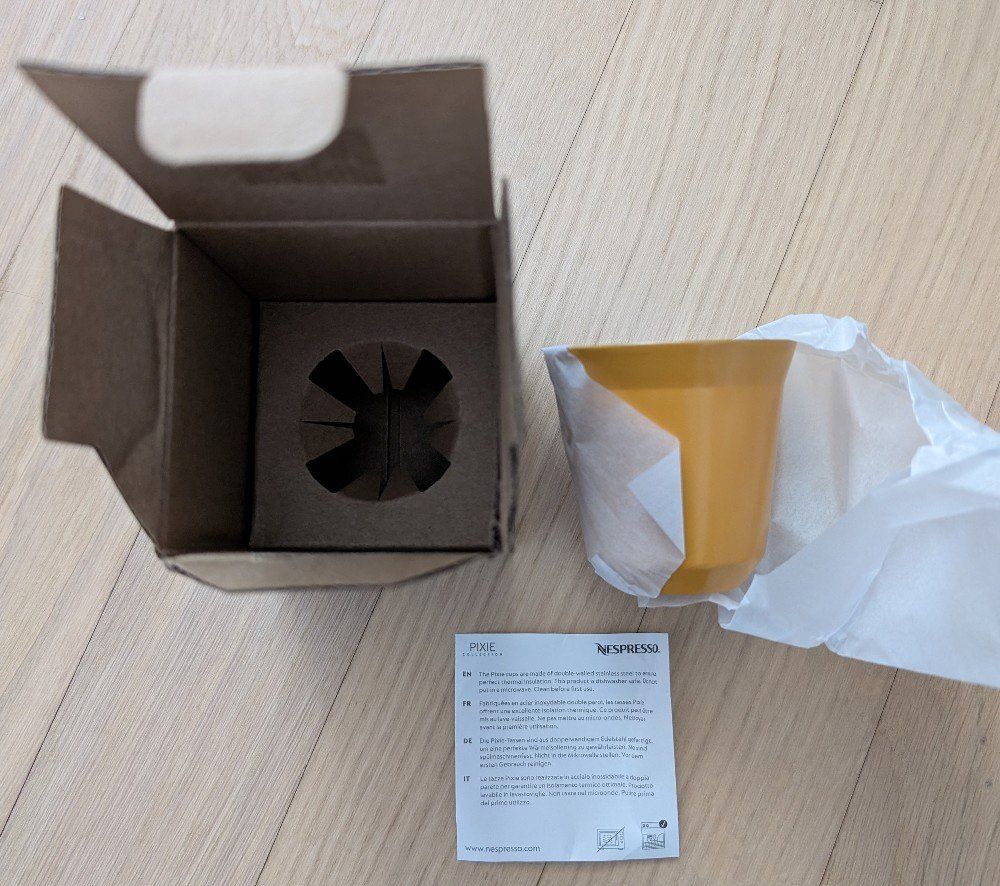 Nespresso Tazze: Nespresso Pixie Edelstahltasse / Becher Istanbul Collection – Nuovo e nell'imballaggio originale da Münsingen venduto da Scorpio_ 1