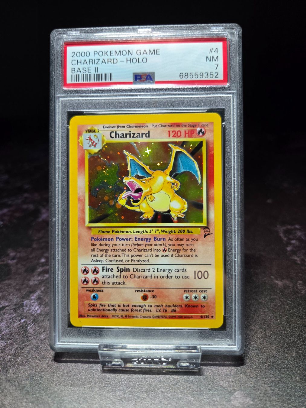Pokémon Carte collezionabili: POKEMON CHARIZARD HOLO 2000 PSA 7 BASE 2 – Usato da Lauerz venduto da gp9_zt9k 3
