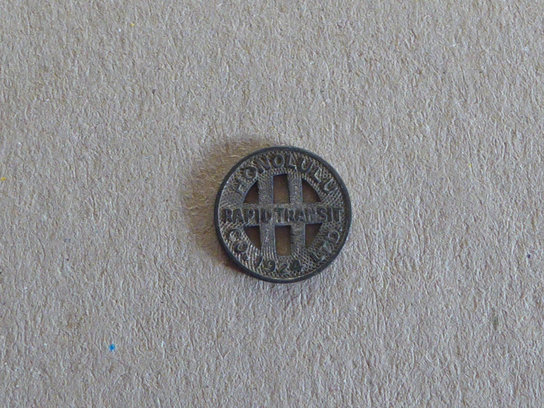 Medaglie: Jeton  Token  USA  Honolulu  1924 – Usato da Thun venduto da 427er