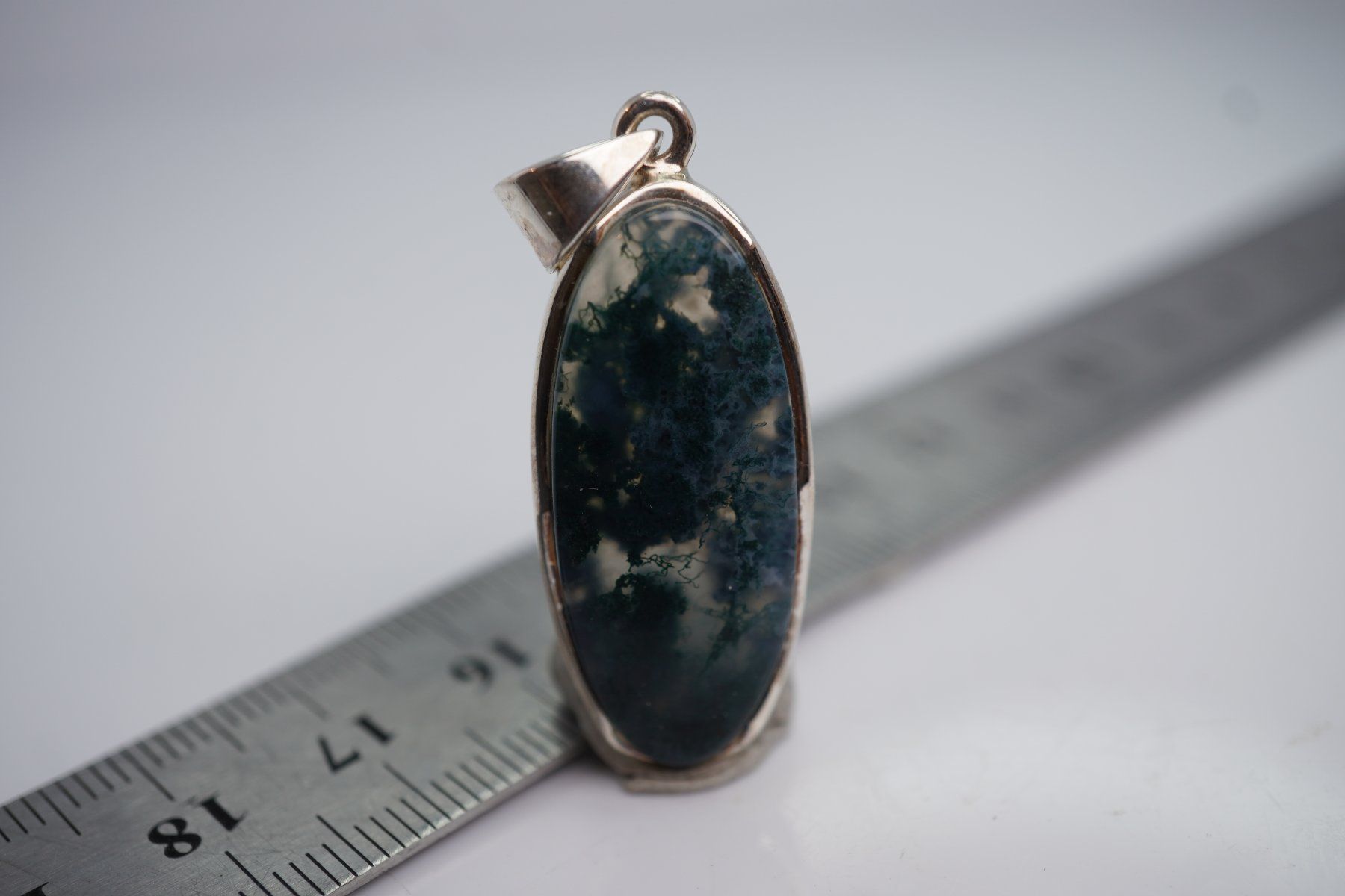 Minerali & Pietre curative: Moos Achat  925 Silber  Anhänger  TOP   by  "TOPSTONE" – Nuovo e nell'imballaggio originale da Eschenbach SG venduto da topstone 3
