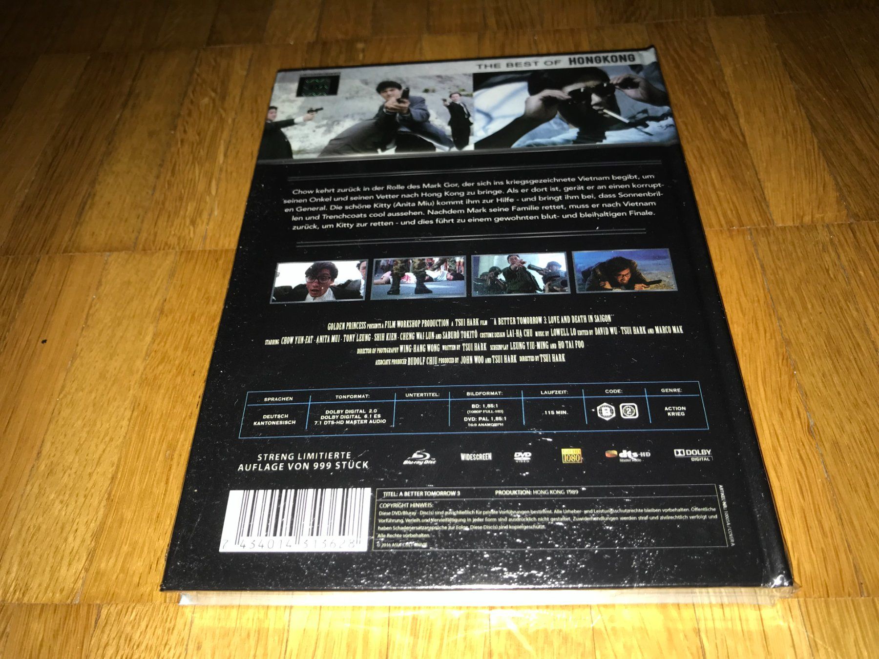 Tutti i DVDs: A Better Tomorrow 3 - MEDIABOOK - UNCUT – Nuovo e nell'imballaggio originale da Basel venduto da havsok 1