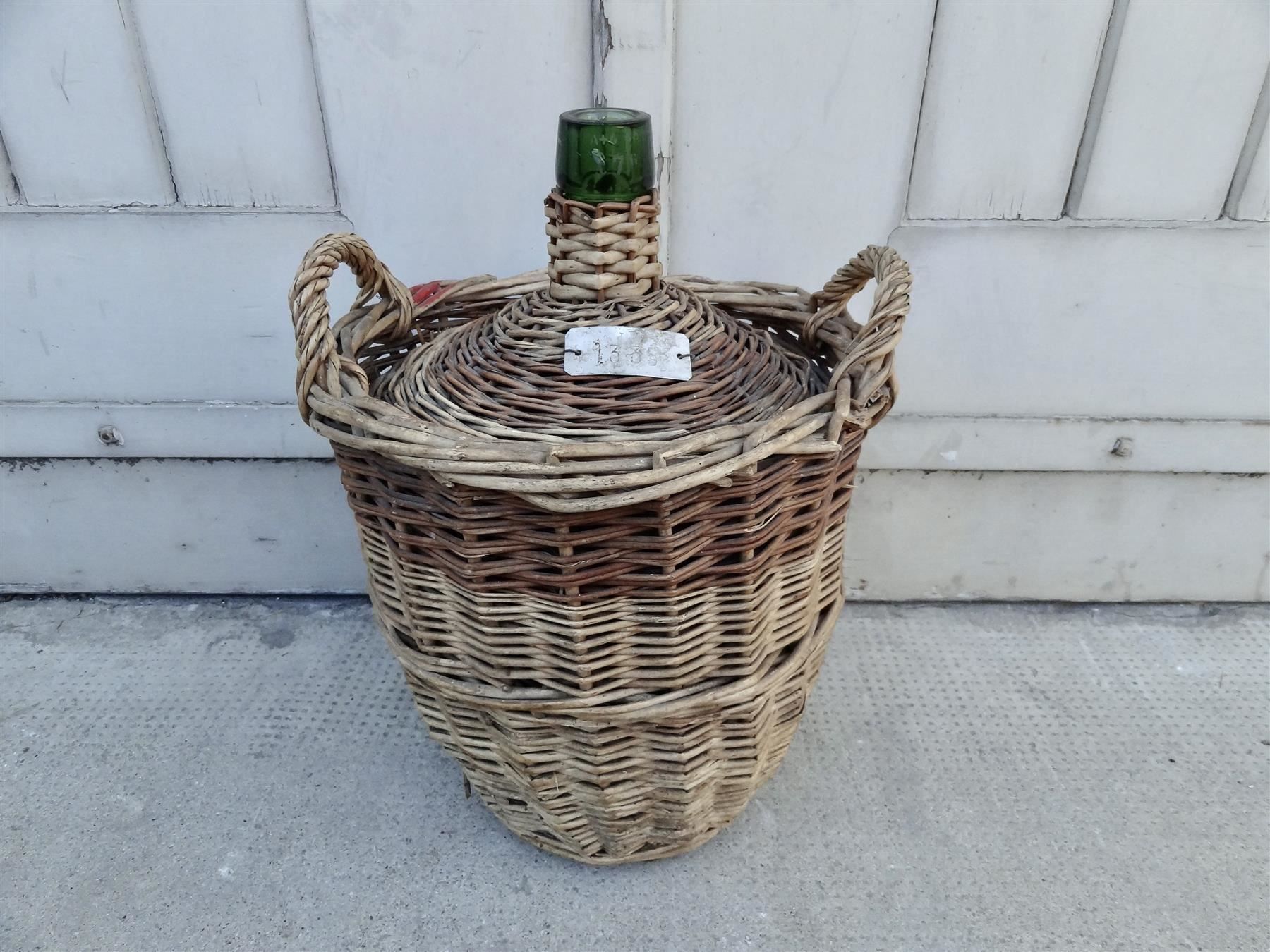 Bottiglie: alte grosse Korbflasche 7.6 Liter 1948 – Nuovo e nell'imballaggio originale da Kerzers venduto da Flaschenposten 1