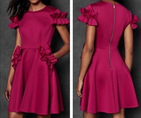 Ted Baker Kleid Gr 36 purpur