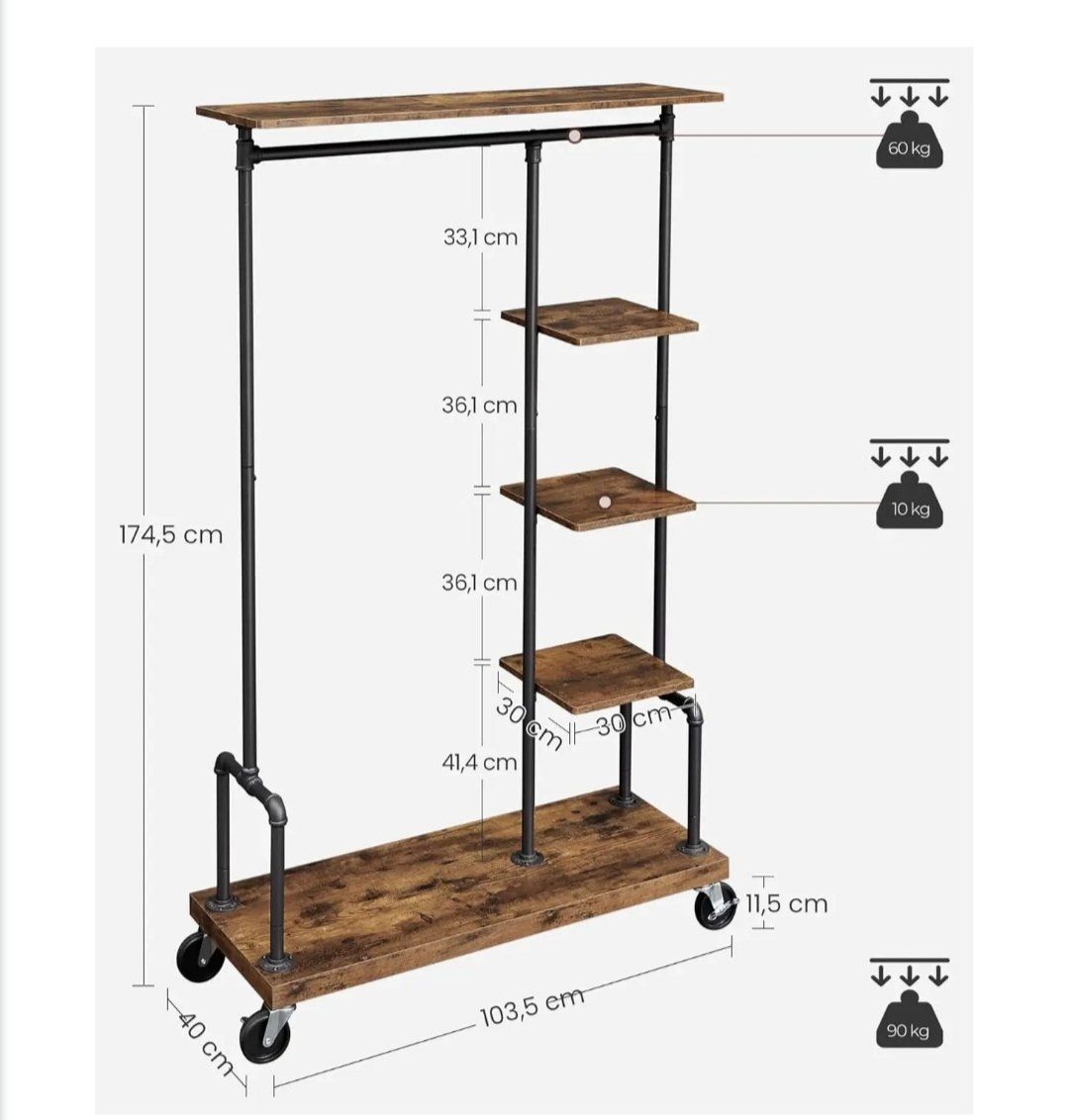 Guardaroba: KLEIDERSTÄNDER INDUSTRIAL – Usato da Root venduto da LifestyleAccessoires 1