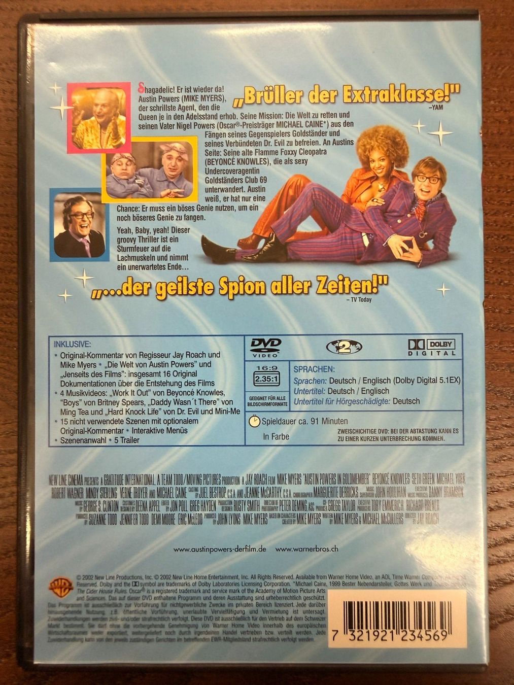 Alle DVDs: Austin Powers Goldständer – Gebraucht aus Zürich von FilmFreunde 1