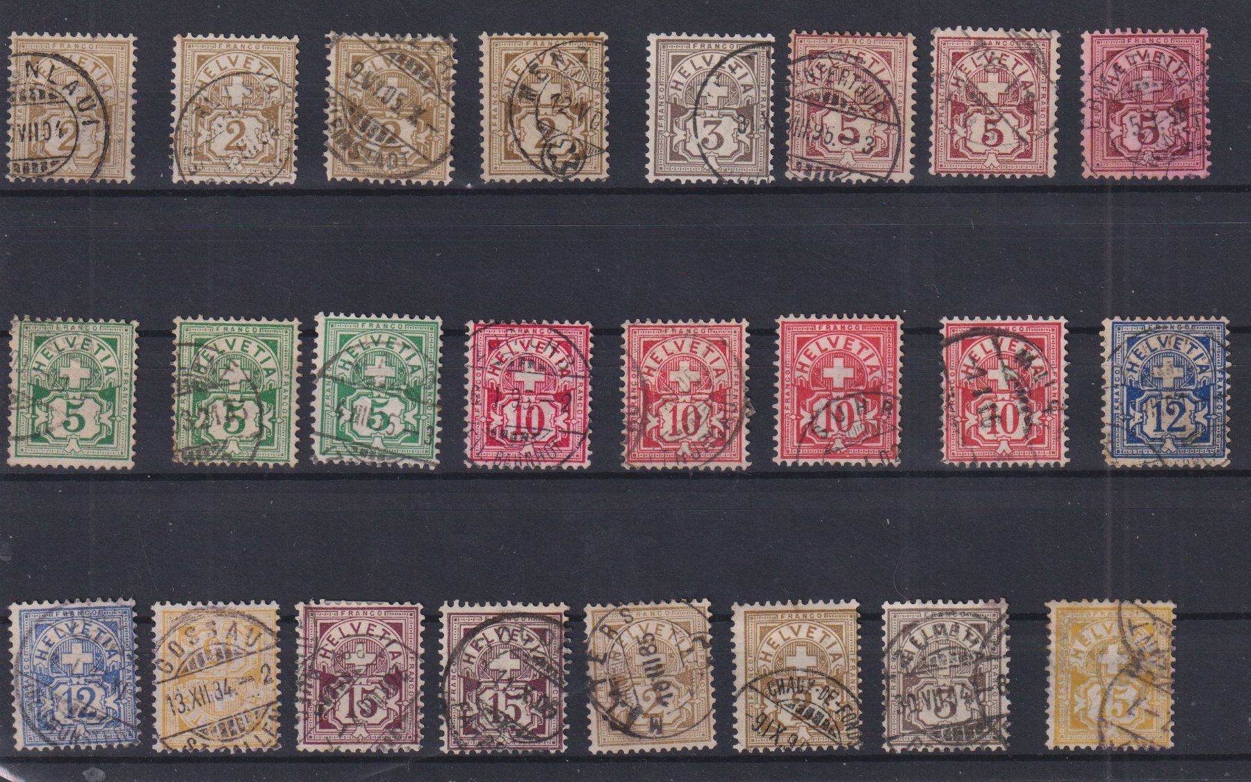 Alle Briefmarken: Sehr schönes Wertziffern LOT+++ – Gebraucht aus Samnaun-Compatsch von Muckimu