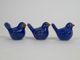 3 blaue Vögel