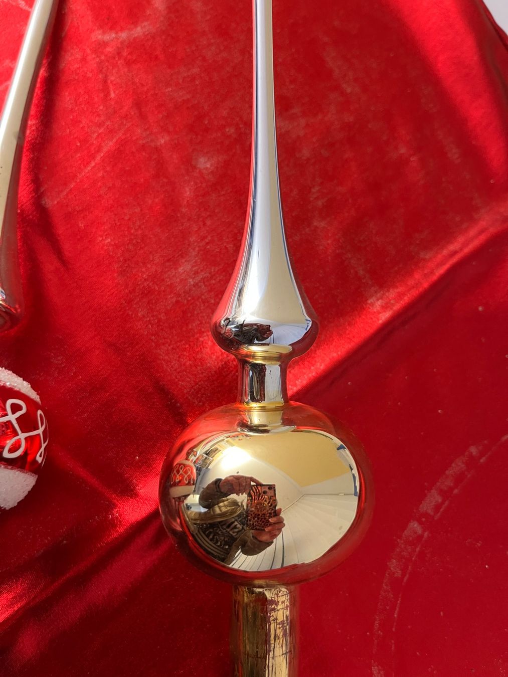 Tutte le decorazioni: 2 Christbaumspitzen , alt und selten – Usato da Beinwil am See venduto da Angelena 2