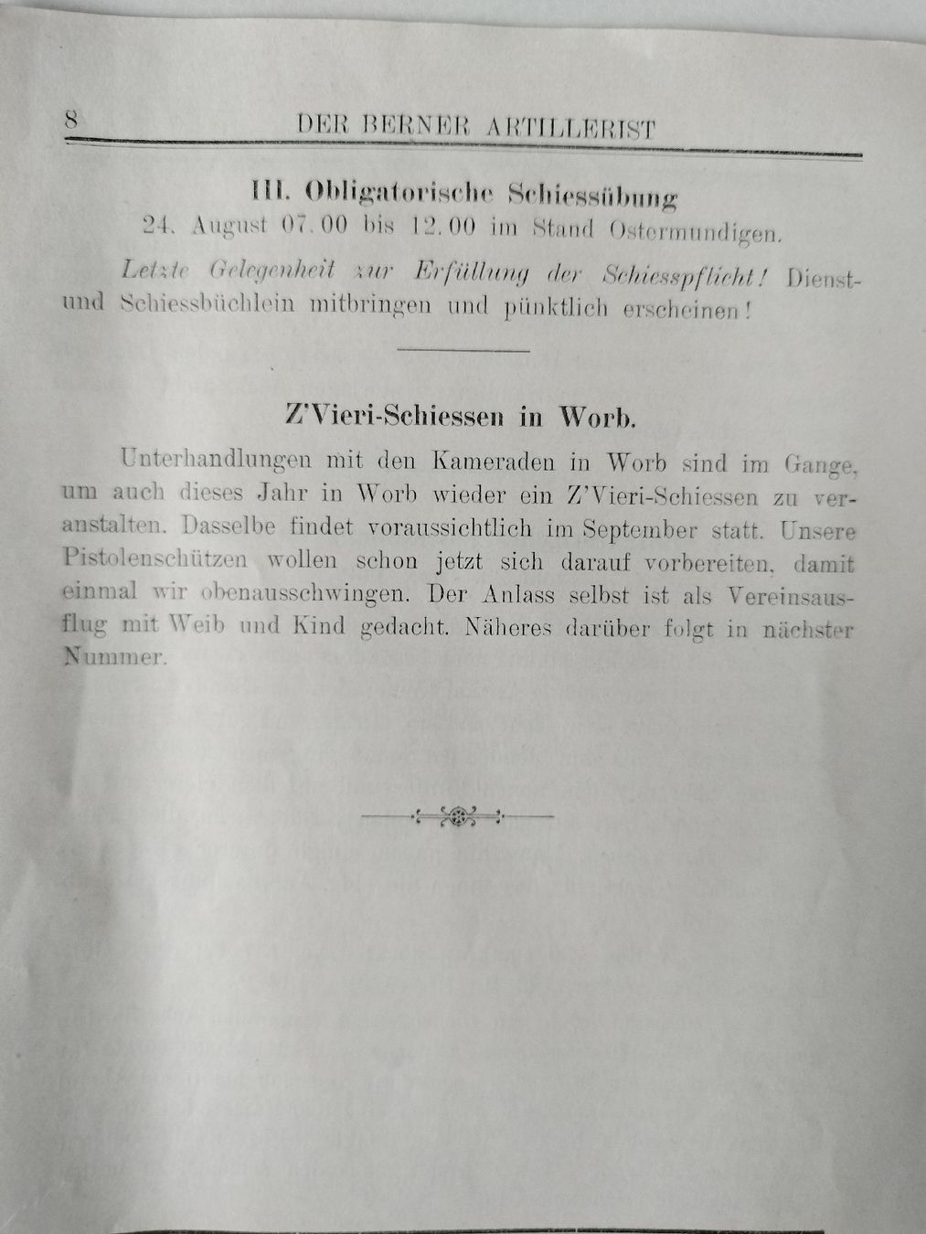 Riviste & Magazine: Antike Schweizer Armee Militär Zeitschrift 1930 – Usato da Schwanden Sigrisw venduto da cadieux71 7