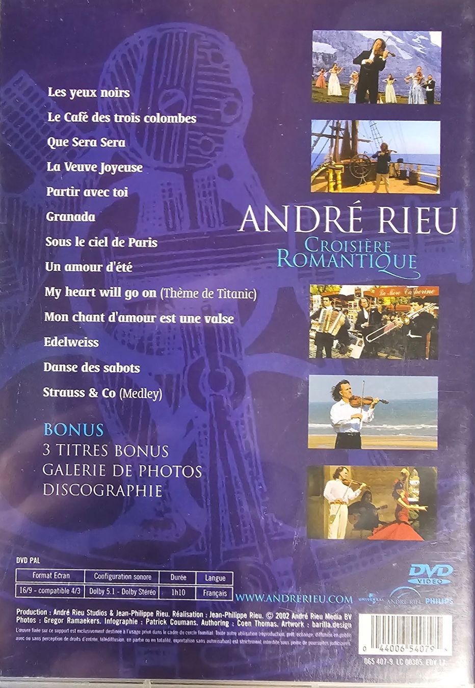 Tutti i DVDs: André Rieu - Croisière Romantique – Usato da Wahlen b. Laufen venduto da Cg10 1