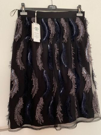Ana Alcazar festlicher Rock Gr 42 schwarz NEU NP 330