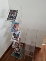 Zeitschriften-/Prospektständer aus transparentem Acrylglas