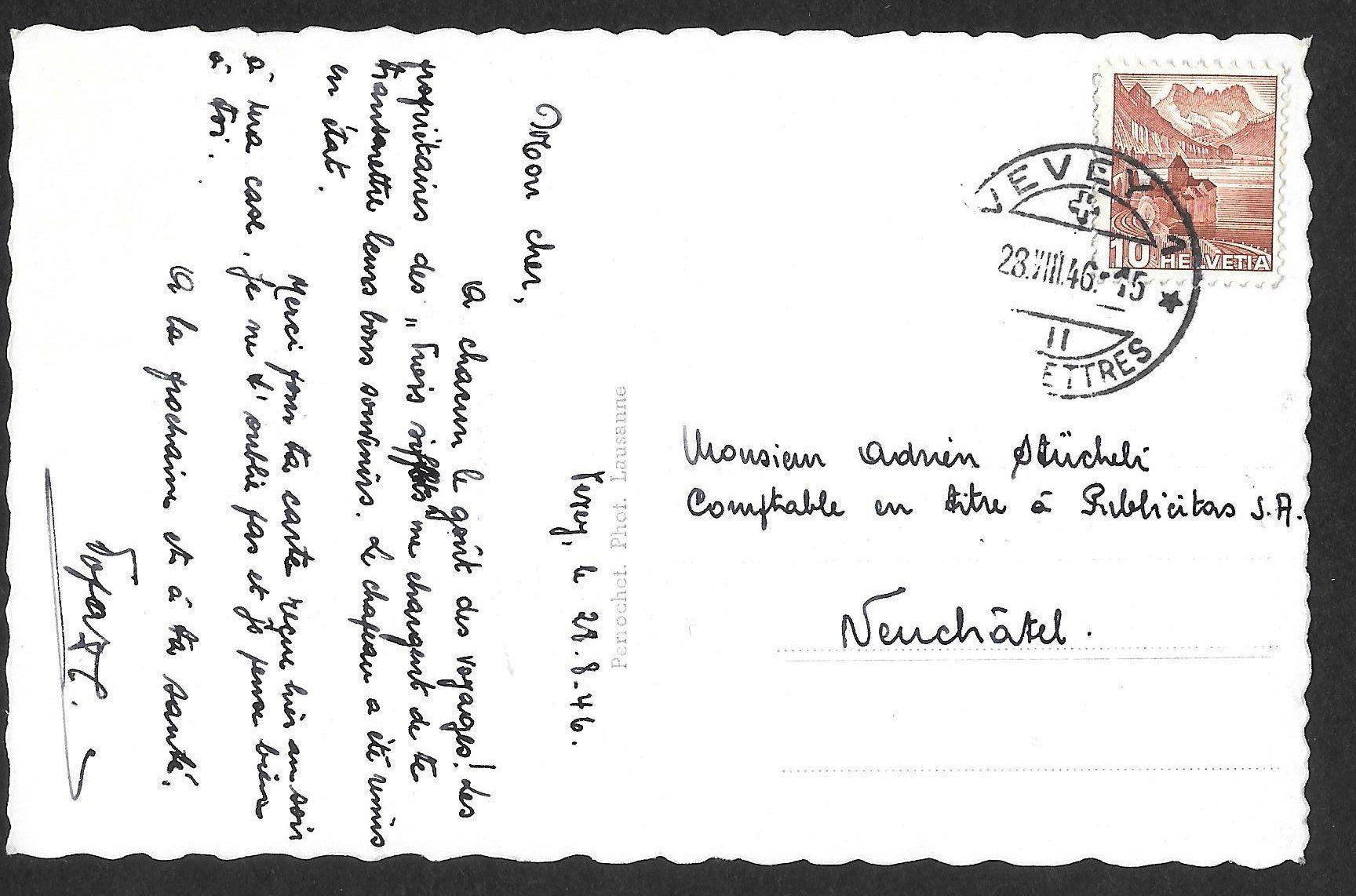 Cartoline postali: Vevey vu d'avion – Usato da Olten venduto da clotaldi 1