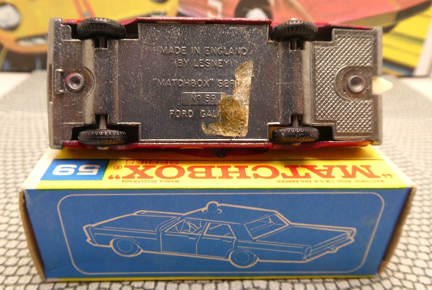 Matchbox Giocattoli: Matchbox Nr. 59 Fire Chief Car 1965 – Nuovo e nell'imballaggio originale da Zofingen venduto da Goldengolden 4