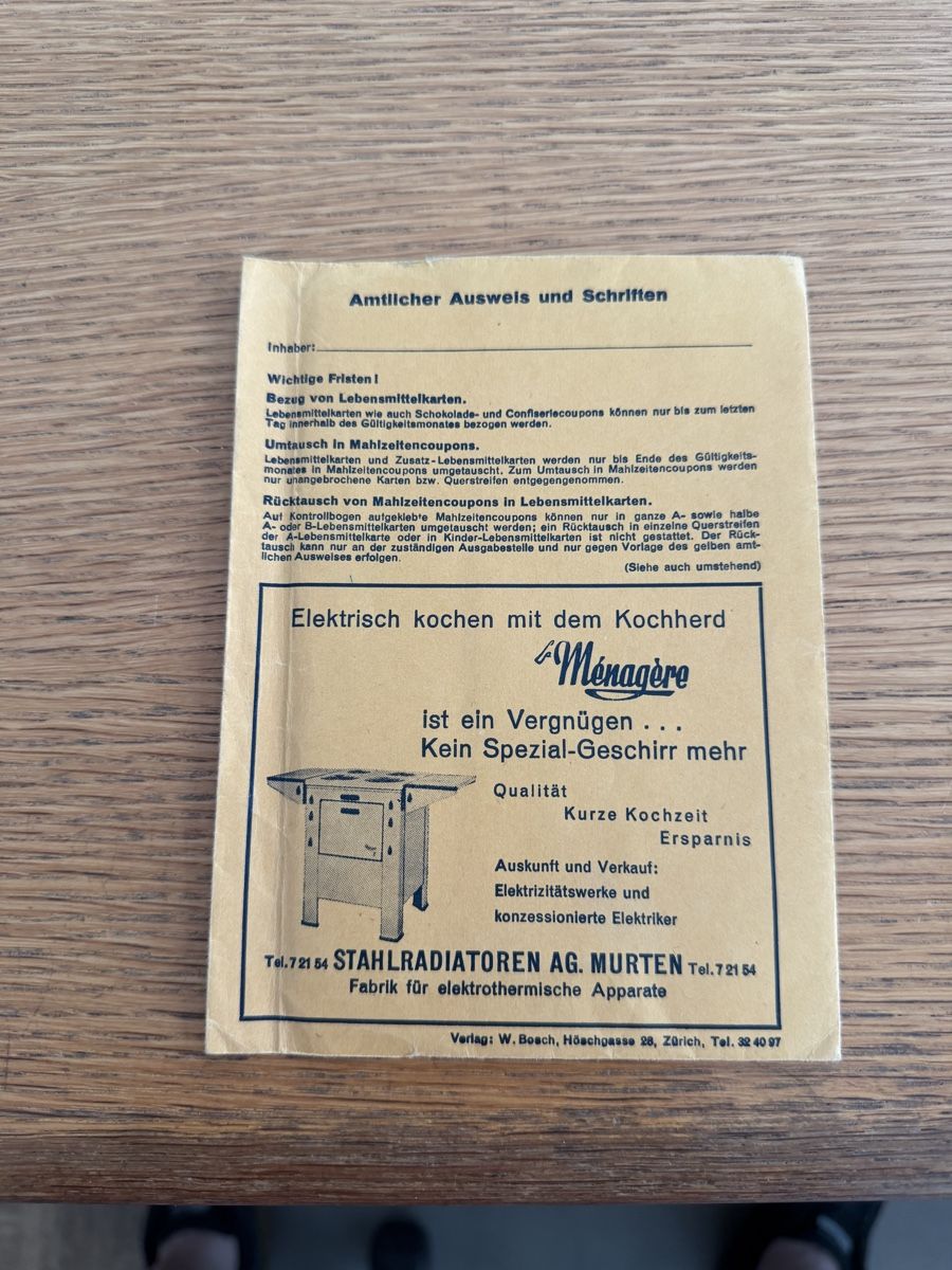 Sonstiges zum Sammeln & Seltenes: Rationierungskarten – Gebraucht aus Murgenthal von Tina_4055 7